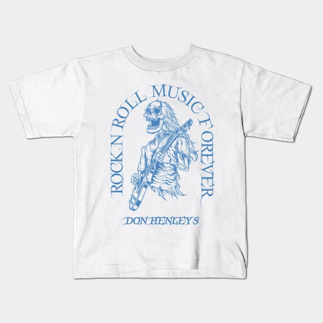 Don Henleys /// Skeleton Rock N Roll Kids T-Shirt by Stroke Line